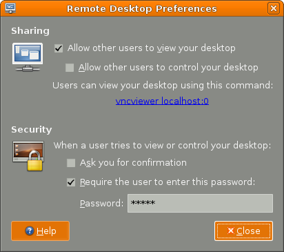 Vino Preferences Dialog