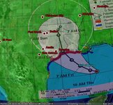 Projected Hurricane Rita Path