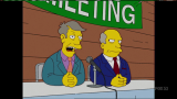 A pillarboxed episode of The Simpsons