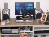 In the entertainment center