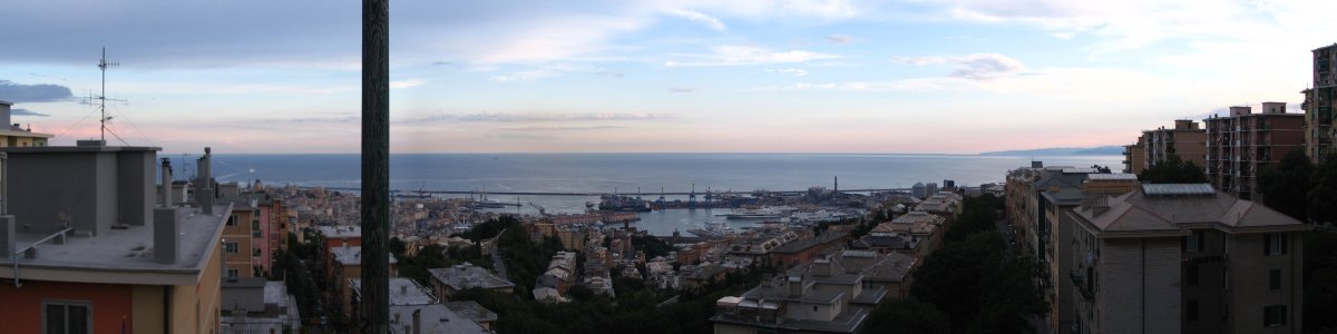 The Great View from the Hostel in Genoa