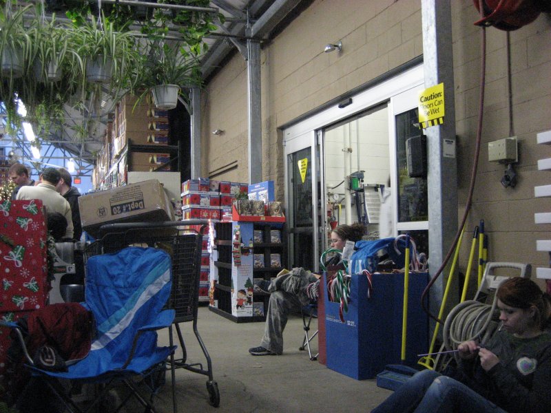 The line at Walmart. Are you here for the poinsettias too?